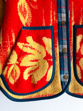 Load image into Gallery viewer, One-of-a-Kind: Hawaiian Floral Wool Blanket Flora Jacket (XS)