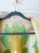 Load image into Gallery viewer, One-of-a-Kind: Orange/Green Floral Ukrainian Blanket Flora Jacket (M)