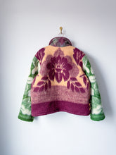 Load image into Gallery viewer, One-of-a-Kind: Colorblock Floral Blanket Field Jacket (M)