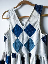 Load image into Gallery viewer, One-of-a-Kind: Indigo Nine Patch Turnaround Dress (S)