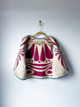 Load image into Gallery viewer, One-of-a-Kind: Ukrainian Vintage Raspberry Blanket Snap Front Vest (M)