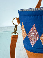 Load image into Gallery viewer, One-of-a-Kind: Diamonds on Point Project Bag (with detachable strap)