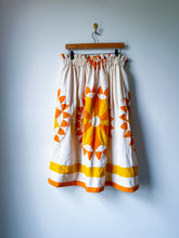 Load image into Gallery viewer, One-of-a-Kind: Sunburst Quilt Top Skirt (flexible sizing)
