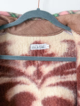 Load image into Gallery viewer, One-of-a-Kind: Chocolate Floral Ukrainian Blanket Flora Jacket (L)