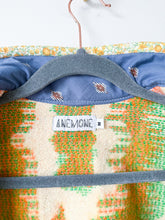 Load image into Gallery viewer, One-of-a-Kind: Orange and Green Floral Ukrainian Blanket Flora Jacket (M)