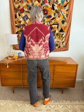 Load image into Gallery viewer, One-of-a-Kind: Burgundy Floral Ukrainian Blanket Vest (XS-M) #1
