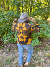Load image into Gallery viewer, One-of-a-Kind: Bark and Goldenrod Wool Blanket Cropped Chore Coat (M)