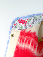 Load image into Gallery viewer, One-of-a-Kind: Red Floral Ukrainian Blanket Flora Jacket (S)