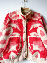 Load image into Gallery viewer, One-of-a-Kind: Ukrainian Floral Wool Blanket Flora Jacket (M)