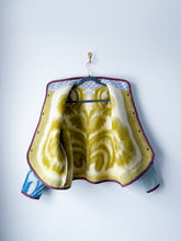 Load image into Gallery viewer, One-of-a-Kind: Colorblock Floral Ukrainian Wool Blanket Flora Jacket (S)