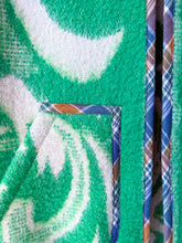 Load image into Gallery viewer, One-of-a-Kind: Green Leaf Wool Blanket Vest (L-XL)