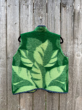 Load image into Gallery viewer, One-of-a-Kind: Jungle Leaves Vintage Blanket Vest (M)