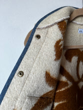 Load image into Gallery viewer, One-of-a-Kind: Ukrainian Wool Blanket Snap Front Vest (XS)
