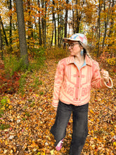 Load image into Gallery viewer, One-of-a-Kind: Floral Wool Blanket Cropped Chore Coat (M)