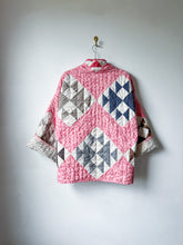 Load image into Gallery viewer, One-of-a-Kind: Fox and Geese Cocoon Coat (flexible sizing)