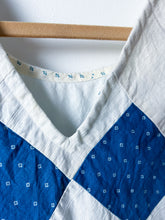 Load image into Gallery viewer, One-of-a-Kind: Indigo Nine Patch Turnaround Dress (S)