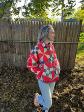 Load image into Gallery viewer, One-of-a-Kind: Glorified Nine Patch Flora Jacket (M)