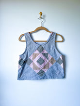 Load image into Gallery viewer, One-of-a-Kind: Gem Block Quilt Top Turnaround Tank (S)