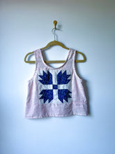 Load image into Gallery viewer, One-of-a-Kind: Bear Paw Quilt Top Turnaround Tank (S)