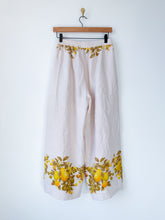 Load image into Gallery viewer, One-of-a-Kind: Vintage Linen Tablecloth Easy Pant (S)