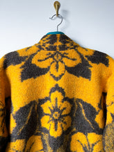 Load image into Gallery viewer, One-of-a-Kind: Colorblock Floral Wool Blanket Flora Jacket (M)