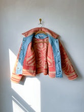Load image into Gallery viewer, One-of-a-Kind: Floral Wool Blanket Cropped Chore Coat (M)