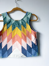 Load image into Gallery viewer, One-of-a-Kind: Lone Star Quilt Top Turnaround Tank (S)