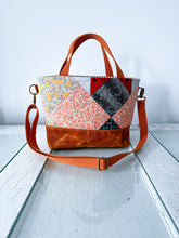Load image into Gallery viewer, One-of-a-Kind: Aunt Eliza’s Star Floral Project Bag (with detachable strap)