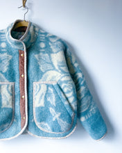 Load image into Gallery viewer, One-of-a-Kind: Golden Dawn Wool Blanket Flora Jacket (S)