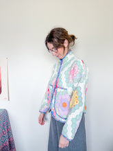 Load image into Gallery viewer, One-of-a-Kind: Grandmother's Flower Garden Flora Jacket (S)