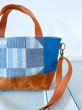 Load image into Gallery viewer, One-of-a-Kind: Churn Dash Patch Project Bag (with detachable strap)