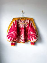Load image into Gallery viewer, One-of-a-Kind: Vintage Ukrainian Floral Blanket Flora Jacket (S)