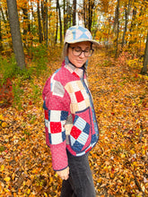 Load image into Gallery viewer, One-of-a-Kind: Nine Patch Flora Jacket (L)
