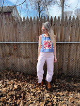 Load image into Gallery viewer, One-of-a-Kind: Old Maid's Puzzle QUILT TOP Turnaround Tank (S)
