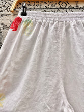 Load image into Gallery viewer, One-of-a-Kind: Vintage Red and Yellow Floral Tablecloth Easy Pant (S)