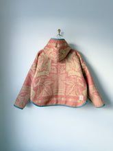 Load image into Gallery viewer, One-of-a-Kind: Golden Dawn Wool Blanket Hooded Flora Jacket (M)
