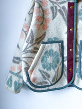 Load image into Gallery viewer, One-of-a-Kind: Vintage Wool Blanket Flora Jacket (M)