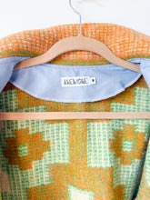 Load image into Gallery viewer, One-of-a-Kind: Geometric Floral Wool Blanket Chore Coat (M)