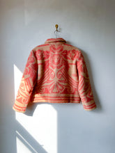 Load image into Gallery viewer, One-of-a-Kind: Floral Wool Blanket Cropped Chore Coat (M)