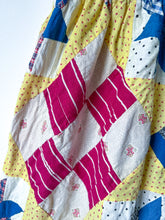 Load image into Gallery viewer, One-of-a-Kind: Eight Point Star and a Nine Patch Quilt Top Skirt (flexible sizing)