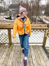 Load image into Gallery viewer, One-of-a-Kind: Hudson Bay Wool Blanket Hooded Flora Jacket (S)