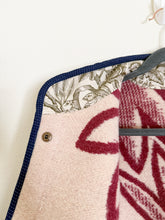 Load image into Gallery viewer, One-of-a-Kind: Toasted Burgundy Floral Ukrainian Blanket Flora Jacket (M)