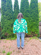 Load image into Gallery viewer, One-of-a-Kind: Green Ukrainian Blanket Flora Jacket (M)