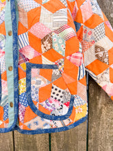 Load image into Gallery viewer, One-of-a-Kind: Tumbling Star KID’S Hooded Flora Jacket (9 year)