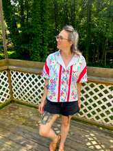 Load image into Gallery viewer, One-of-a-Kind: Vintage Tablecloth Shaftsbury Shirt (L)