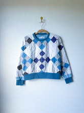 Load image into Gallery viewer, One-of-a-Kind: Overdyed Broken Star Quilt Pullover (L)