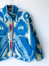Load image into Gallery viewer, One-of-a-Kind: Folk Floral Ukrainian Blanket Flora Jacket (M)