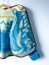 Load image into Gallery viewer, One-of-a-Kind: Ukrainian Floral Wool Blanket Hooded Flora Jacket (M)