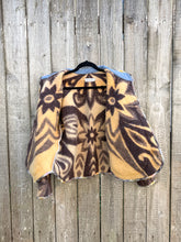Load image into Gallery viewer, One-of-a-Kind: Chocolate Floral Ukrainian Blanket Flora Jacket (M)
