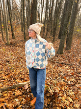 Load image into Gallery viewer, One-of-a-Kind: Patchwork Blues Flora Jacket (S)
